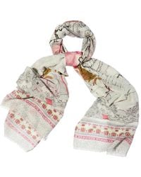 Saachi - Tropical Vacation Print Scarf - Lyst