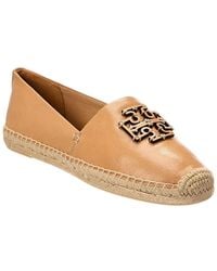 Tory Burch - Cut-Out Logo Leather Espadrille - Lyst