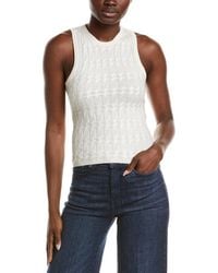 NAADAM - Cable High Neck Cashmere Tank Top - Lyst