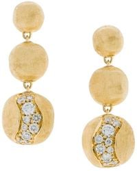 Marco Bicego Africa Constellation Gold 0.45 Ct. Tw. Diamond Drop Earrings - Metallic