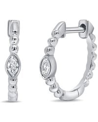 Sabrina Designs - 14K 0.07 Ct. Tw. Diamond Huggie Earrings - Lyst