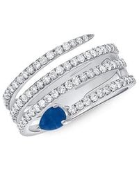 Sabrina Designs - 14k 1.10 Ct. Tw. Diamond & Sapphire Wrap Ring - Lyst