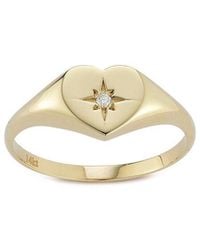 Ember Fine Jewelry - 14K 0.02 Ct. Tw. Diamond Ring - Lyst