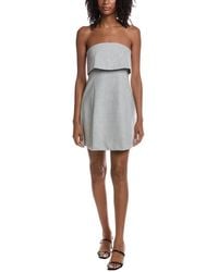 REMAIN STUDIO - Strapless Suiting Mini Dress - Lyst