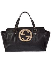 Gucci - Leather Interlocking Gg Shoulder Bag (Authentic Pre-Loved) - Lyst