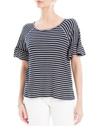 Max Studio - Flutter Textured Knit Top - Lyst