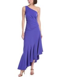 Eliza J - One Shoulder Solid Maxi Dress - Lyst