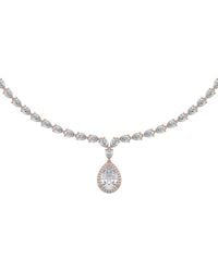 Sabrina Designs Lab Grown Diamonds - 14K Rose 12.39 Ct. Tw. Lab-Grown Diamond Tennis Necklace - Lyst