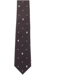 McQueen - Stars & Skulls Silk Tie - Lyst
