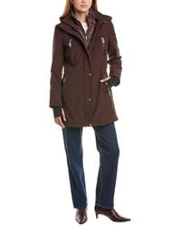 Sam Edelman - Hooded Stand Collar Softshell Coat - Lyst