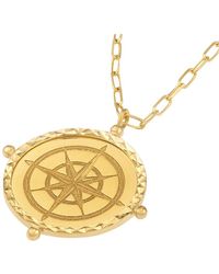 HAWLEY ST - 14K Nautical Necklace - Lyst