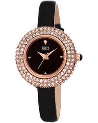 Burgi - Burgi Diamond Dial Swarovski Encrusted Watch - Lyst