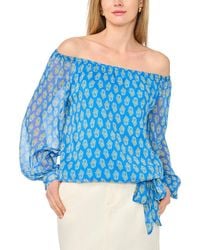 Vince Camuto - Off Shoulder Long Sleeve Blouse - Lyst