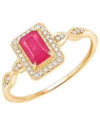 Diana M. Jewels - Fine Jewelry 14k 0.75 Ct. Tw. Diamond & Ruby Ring - Lyst