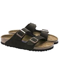 Birkenstock - Arizona Soft Footbed Narrow Width Suede Sandal - Lyst