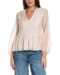 3.1 Phillip Lim - Blouson Sleeve Silk Top - Lyst