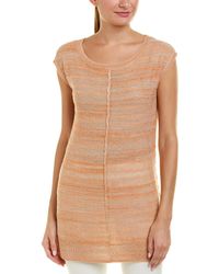 Joan Vass Linen-blend Tunic - Multicolour