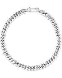 Italian Silver - Miami Cuban Chain Necklace - Lyst