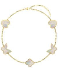 Gabi Rielle - 14K Over 10-12Mm Mother Of Pearl Stackable Bracelet - Lyst