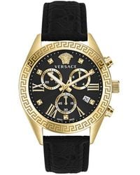 Versace - Greca Chrono Watch - Lyst