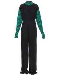 Prada - 2021 Wool Knit Pleated Jumpsuit, Size It (Authentic Pre-Loved) - Lyst