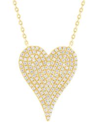 Sabrina Designs - 14K 0.33 Ct. Tw. Diamond Heart Necklace - Lyst