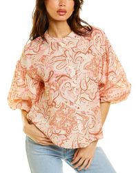 Fate Balloon Sleeve Blouse - Pink