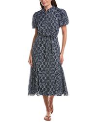 Cece - Puff Sleeve Midi Shirtdress - Lyst