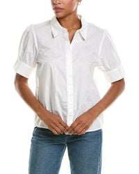 7 For All Mankind - Puff Button Shirt - Lyst