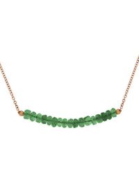 Meira T 14k Emerald Bead Necklace - Green