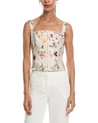 REVERIEE - Linen-Blend Sleeveless Top - Lyst