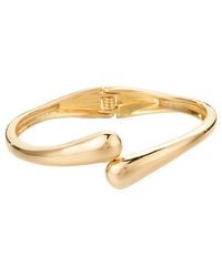 Adornia - Plated Overlapping Bands Cuff Bracelet - Lyst