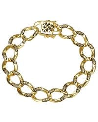 Genevive Jewelry - Rachel Glauber 14K Plated Link Chain Bracelet - Lyst