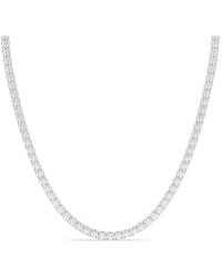 Lab Grown Diamonds - 14K 6.00 Ct. Tw. Lab-Grown Diamond Tennis Necklace - Lyst