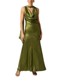 Adrianna Papell - Foiled Chiffon Long Dress - Lyst