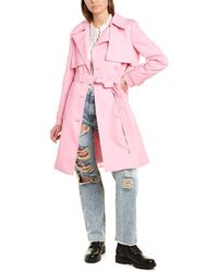 Alice + Olivia Monique Trench Coat - Pink