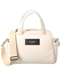 Kate Spade - Puffed Smooth Leather Satchel - Lyst