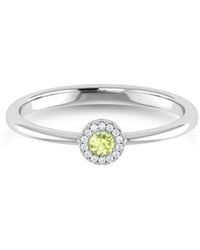 Sabrina Designs - 14K 0.12 Ct. Tw. Diamond & Peridot Ring - Lyst