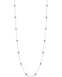 Italian Gold - 14K Enamel Chain Necklace - Lyst