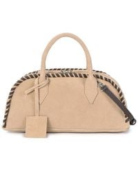 Tiffany & Fred Paris - Suede & Leather Top Handle Bag - Lyst