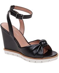 Linea Paolo - Eliana-L Leather Wedge Sandal - Lyst