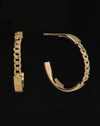 Italian Gold - 14k Open Hoops - Lyst