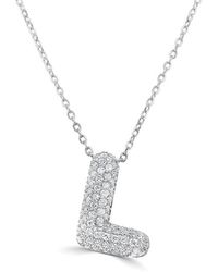 Sabrina Designs - 14K 0.41 Ct. Tw. Diamond Initial Necklace - Lyst