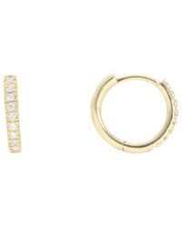 Nephora - 14k Diamond Huggie Earrings - Lyst