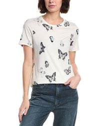 Rag & Bone - All Over Butterfly Jersey T-Shirt - Lyst