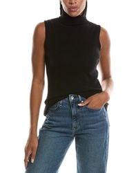 Forte - Basic Sleeveless Turtleneck 100% Cashmere Sweater - Lyst