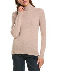 InCashmere - Basic Mock Neck 100% Cashmere Sweater - Lyst