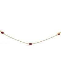 Haus of Brilliance - Colorful Gemstones 14K 2.00 Ct. Tw. Ruby Station Necklace - Lyst