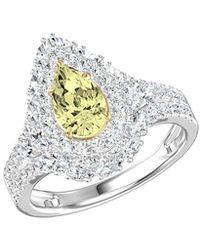 Lab Grown Diamonds - 14K 2.25 Ct. Tw. Lab-Grown Diamond Halo Engagement Ring - Lyst