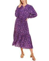 Rebecca Minkoff Bobbi Midi Dress - Purple